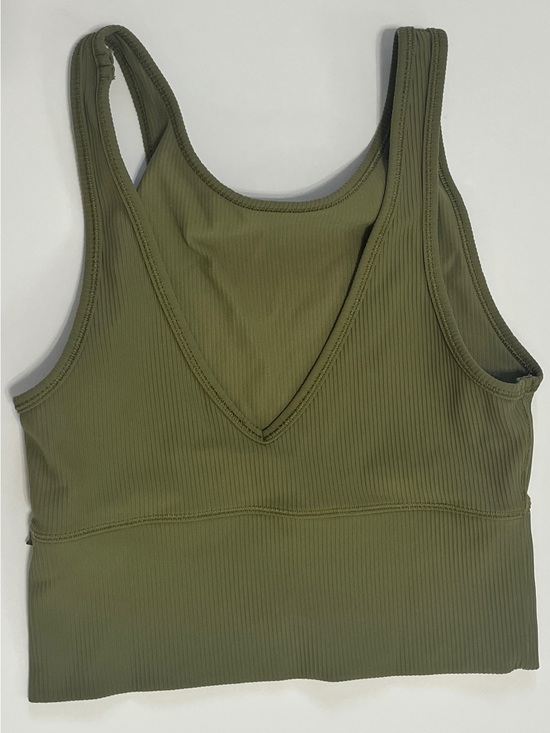 lululemon athletica Tops - Lululemon Power Pivot Ribbed Tank size 4 green